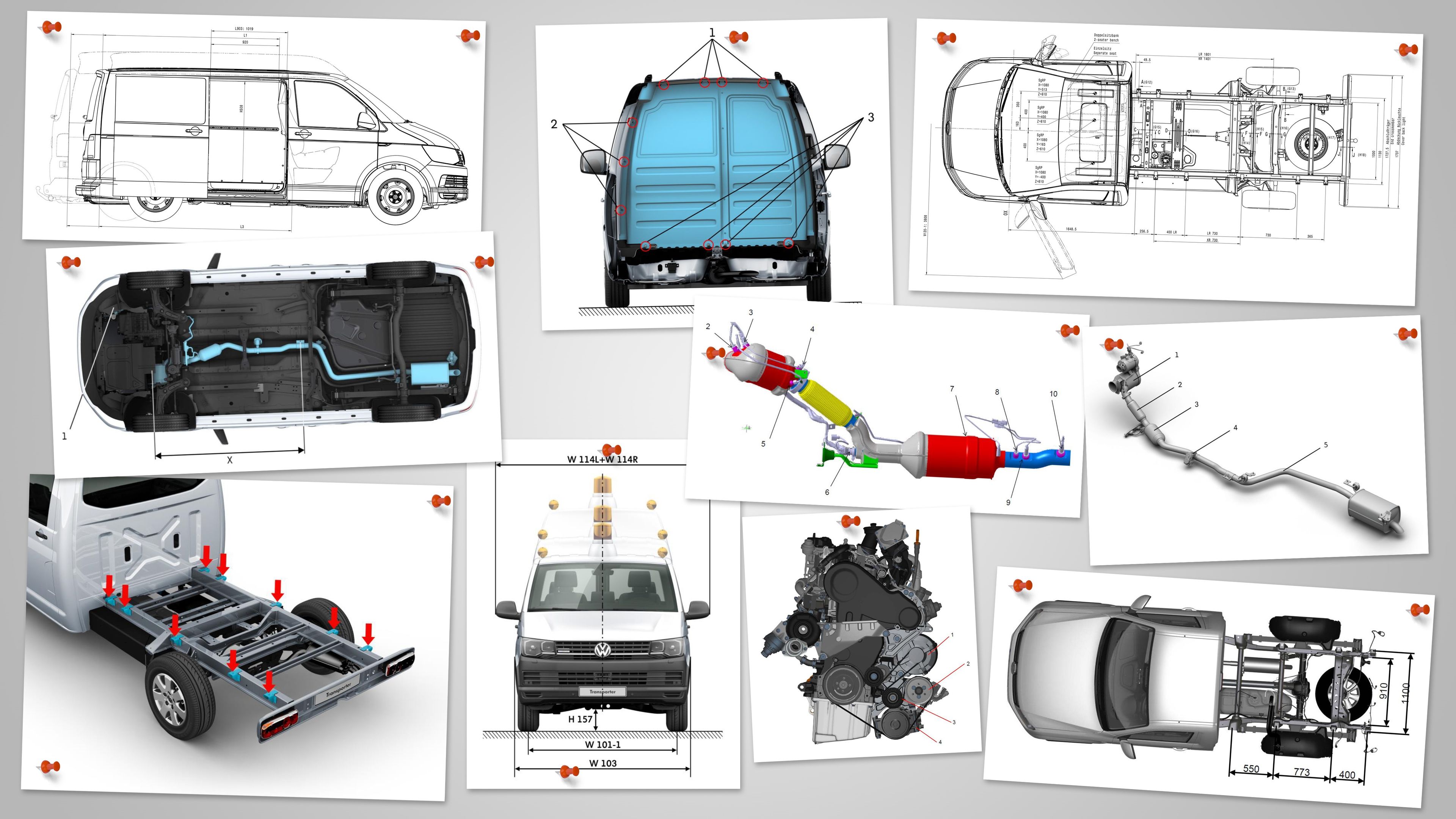 VW Crafter Podvozek ze shora