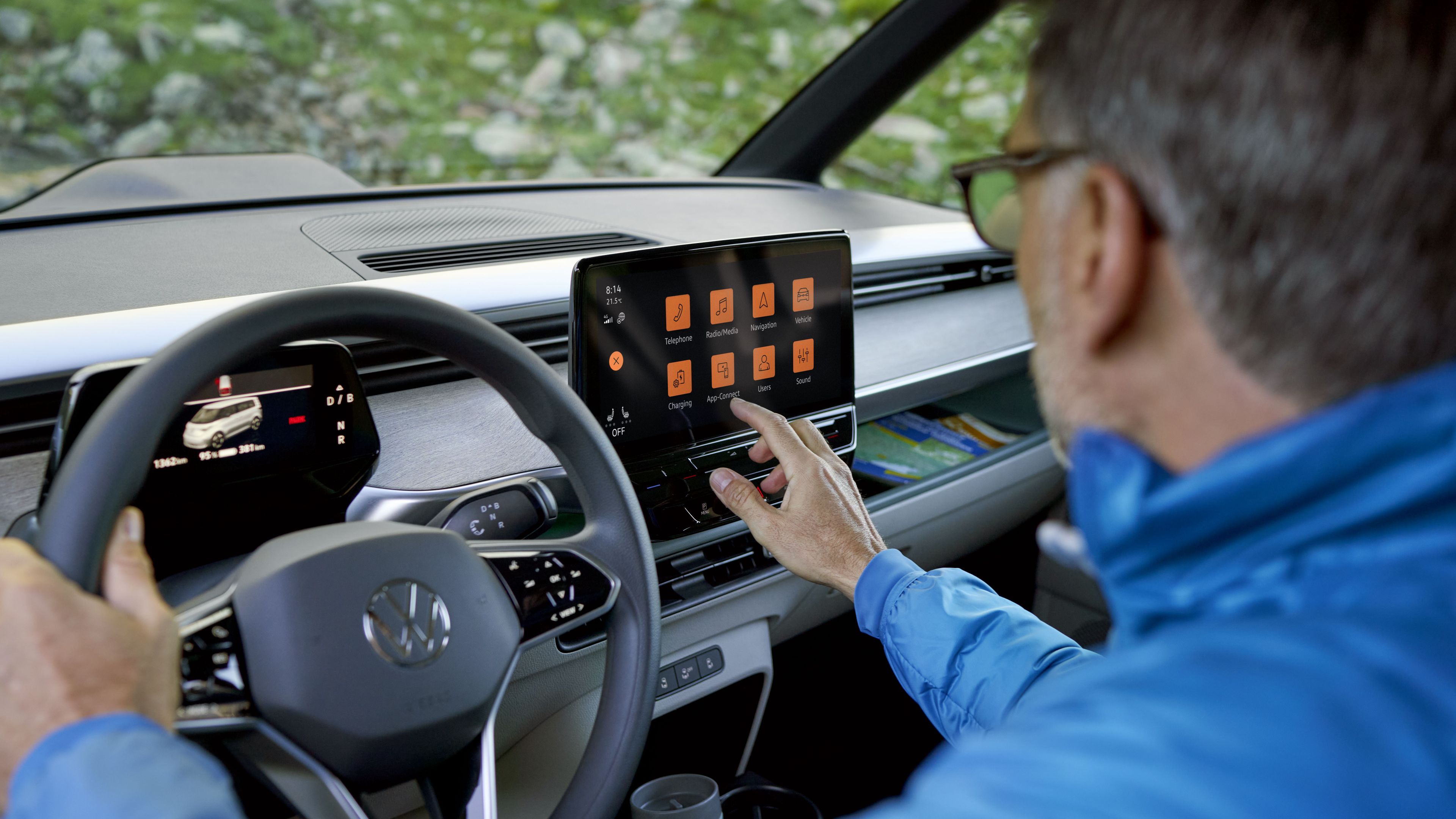 Infotainment modelu Volkswagen ID. Buzz