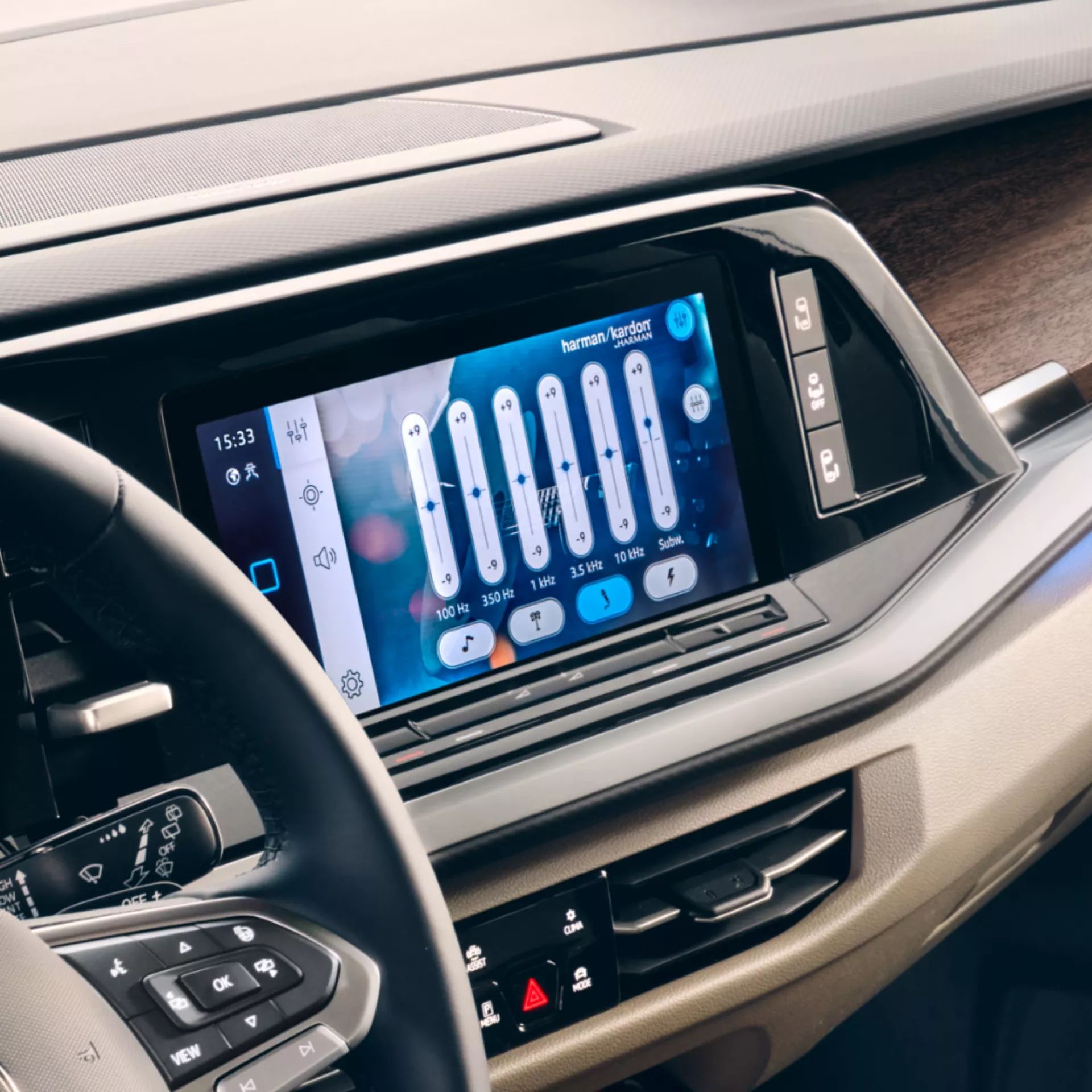 Volkswagen Multivan, detail audiosystém