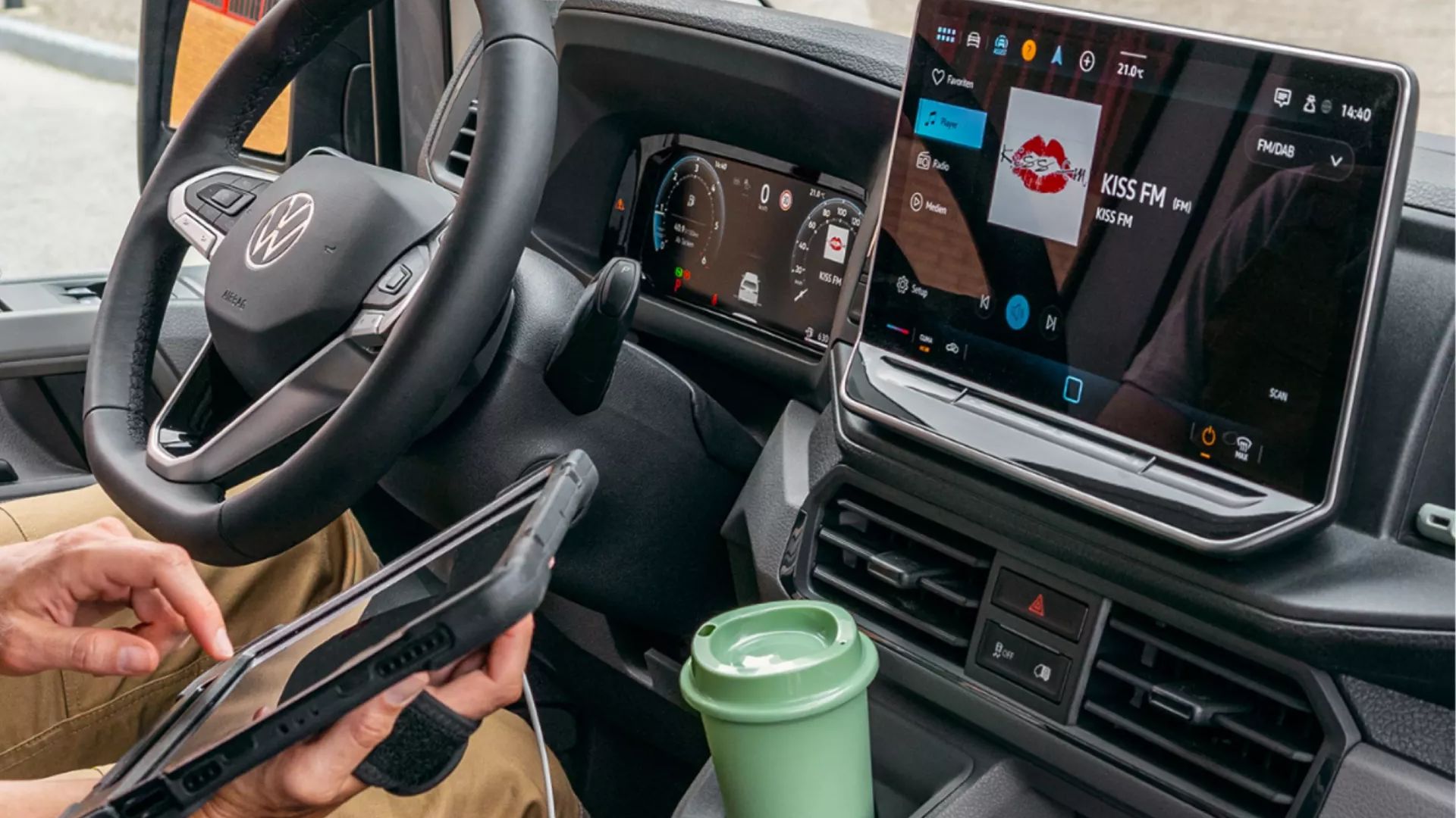 Interiér vozu Volkswagen Crafter