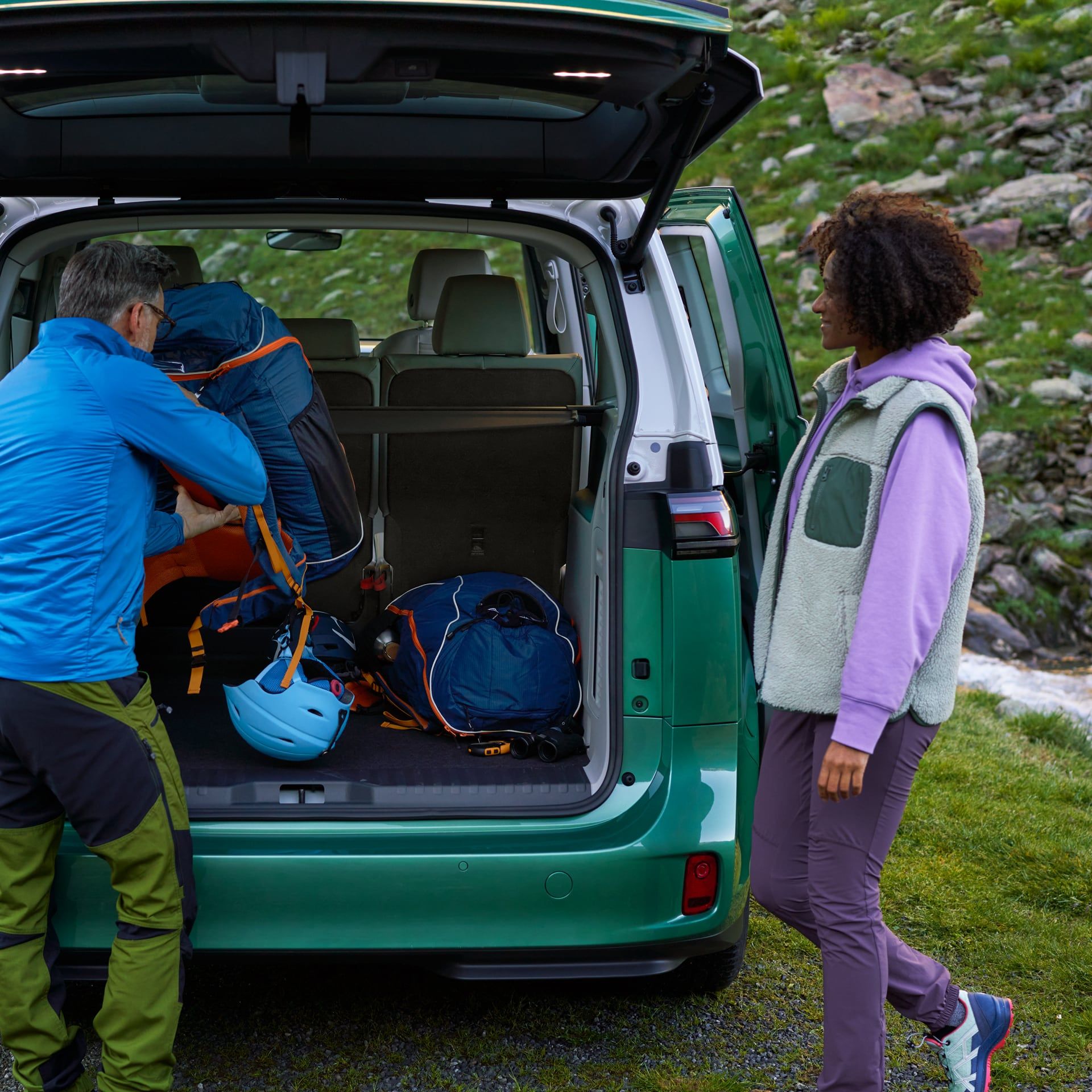 Volkswagen ID. Buzz pohled na zadní část vozu