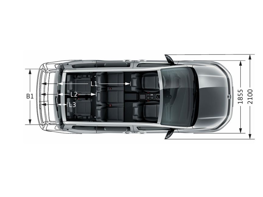 Volkswagen Caddy rozměry