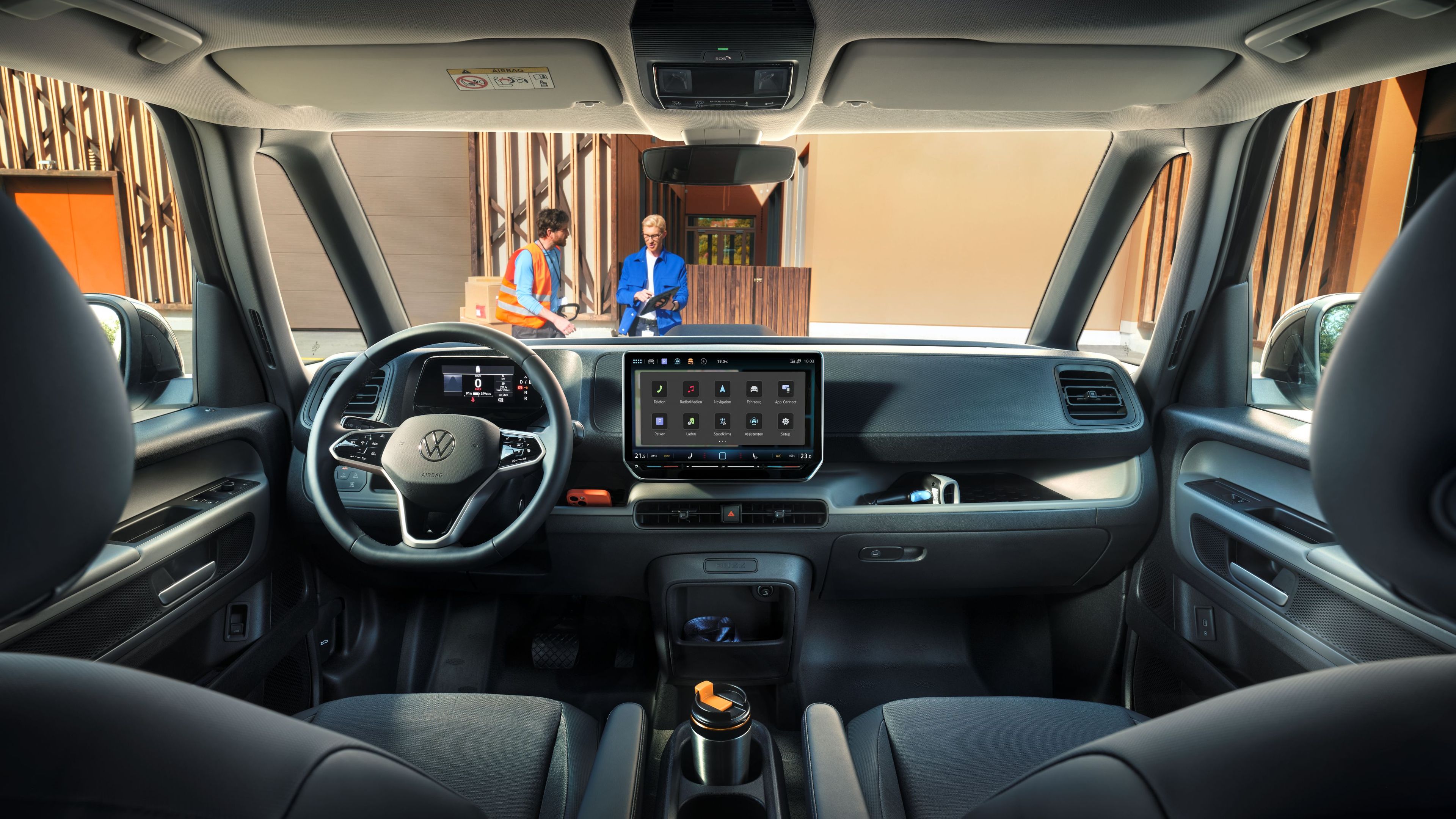 Interiér vozu Volkswagen ID. Buzz Cargo