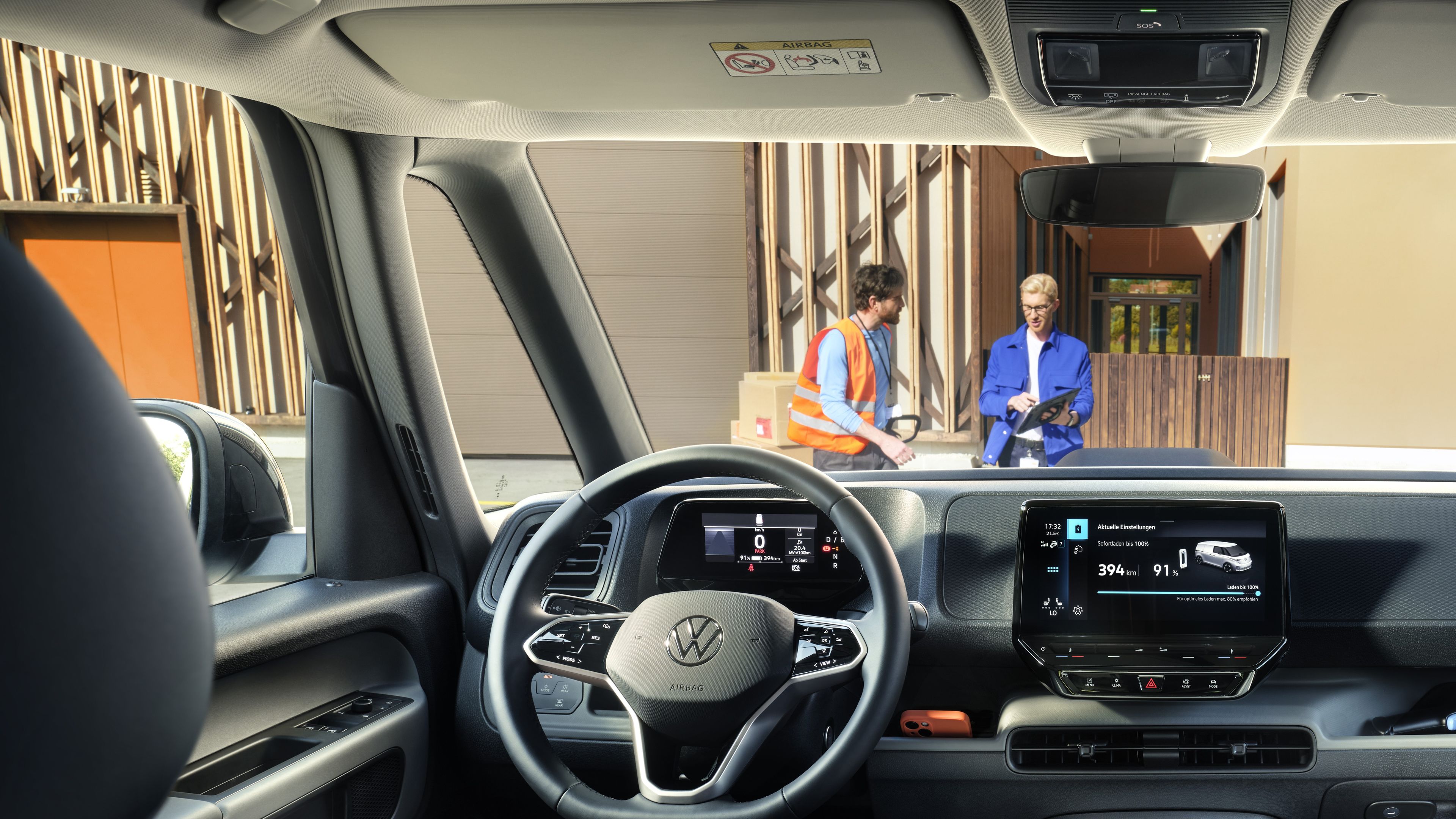 Infotainment modelu Volkswagen ID. Buzz Cargo