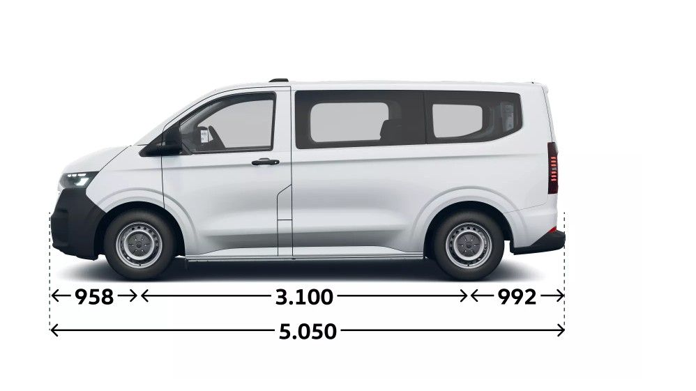 Volkswagen Transporter Kombi boční pohled