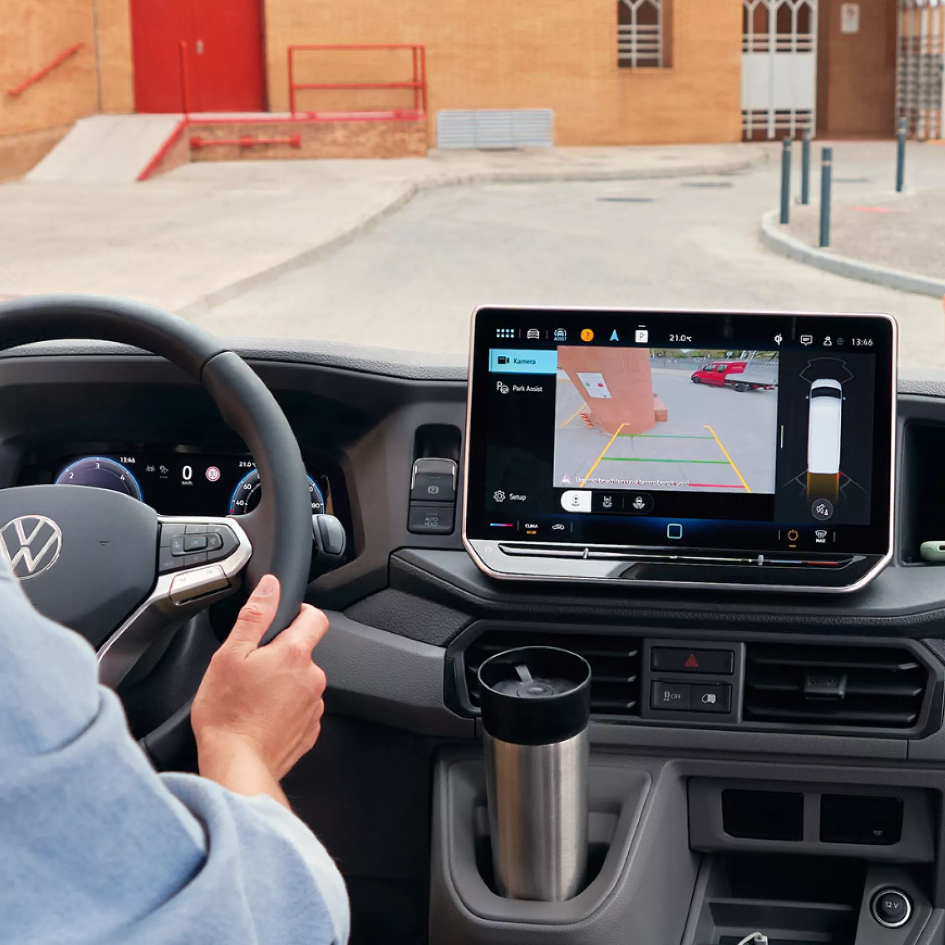 Volkswagen Crafter, couvací kamera