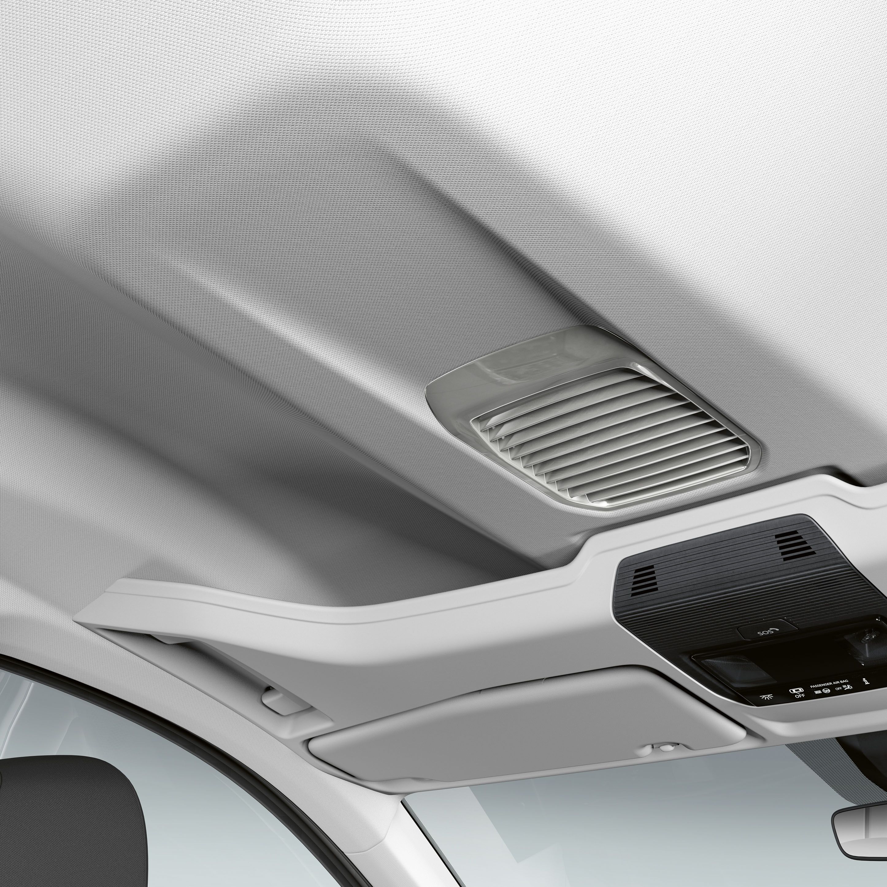 Volkswagen Caddy, detail větrání