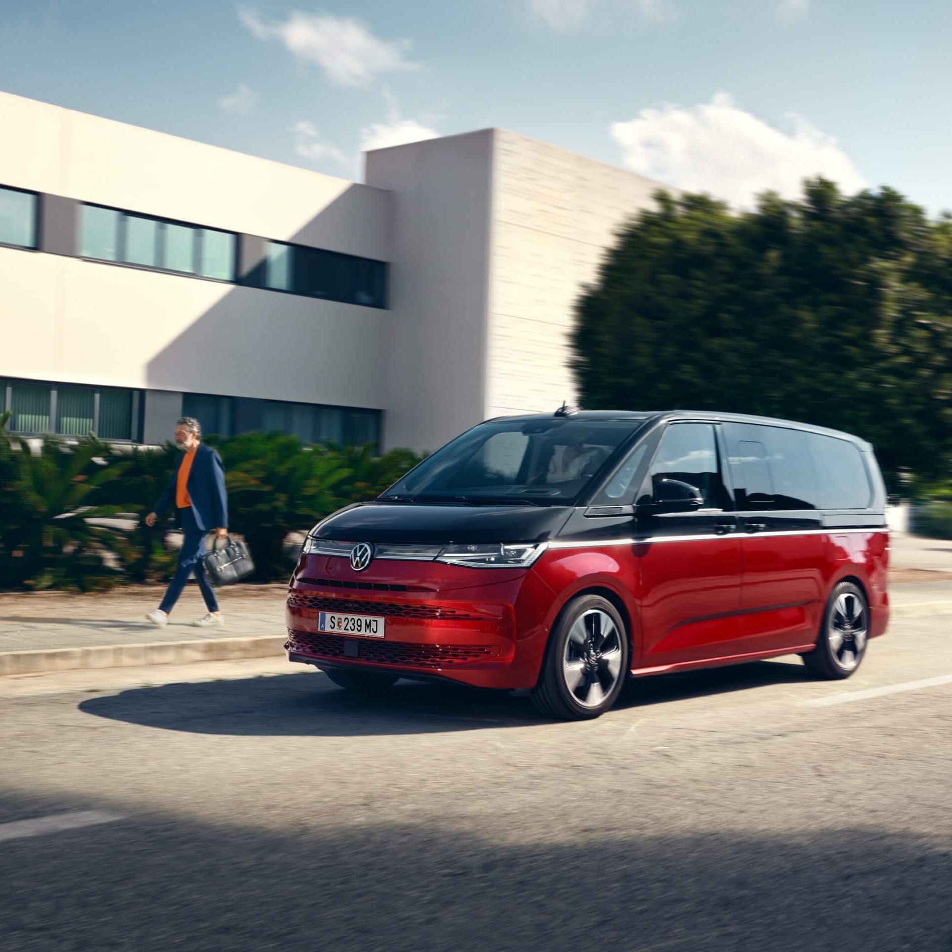 Volkswagen Multivan za jízdy