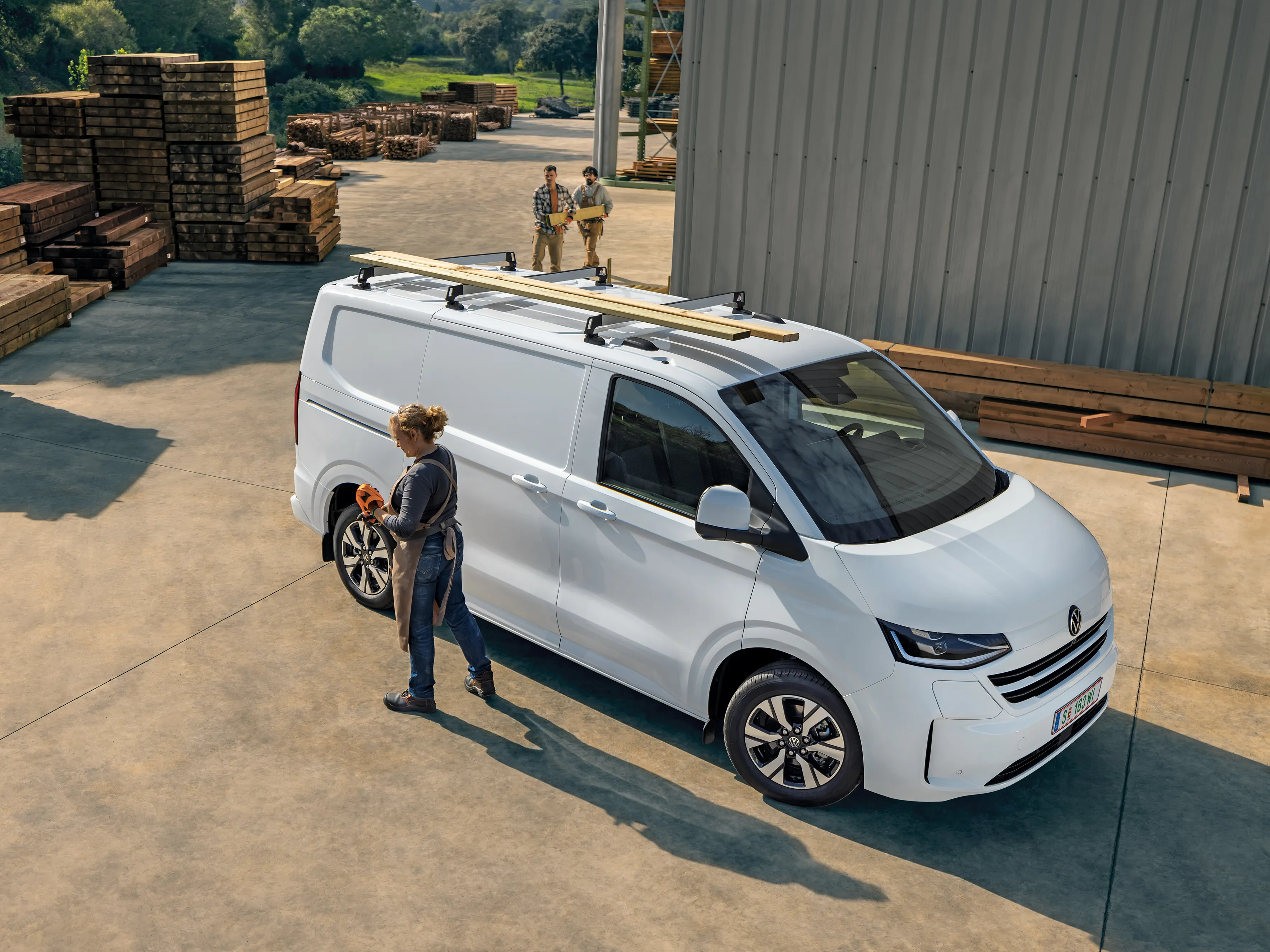 VW Transporter Dach beladen