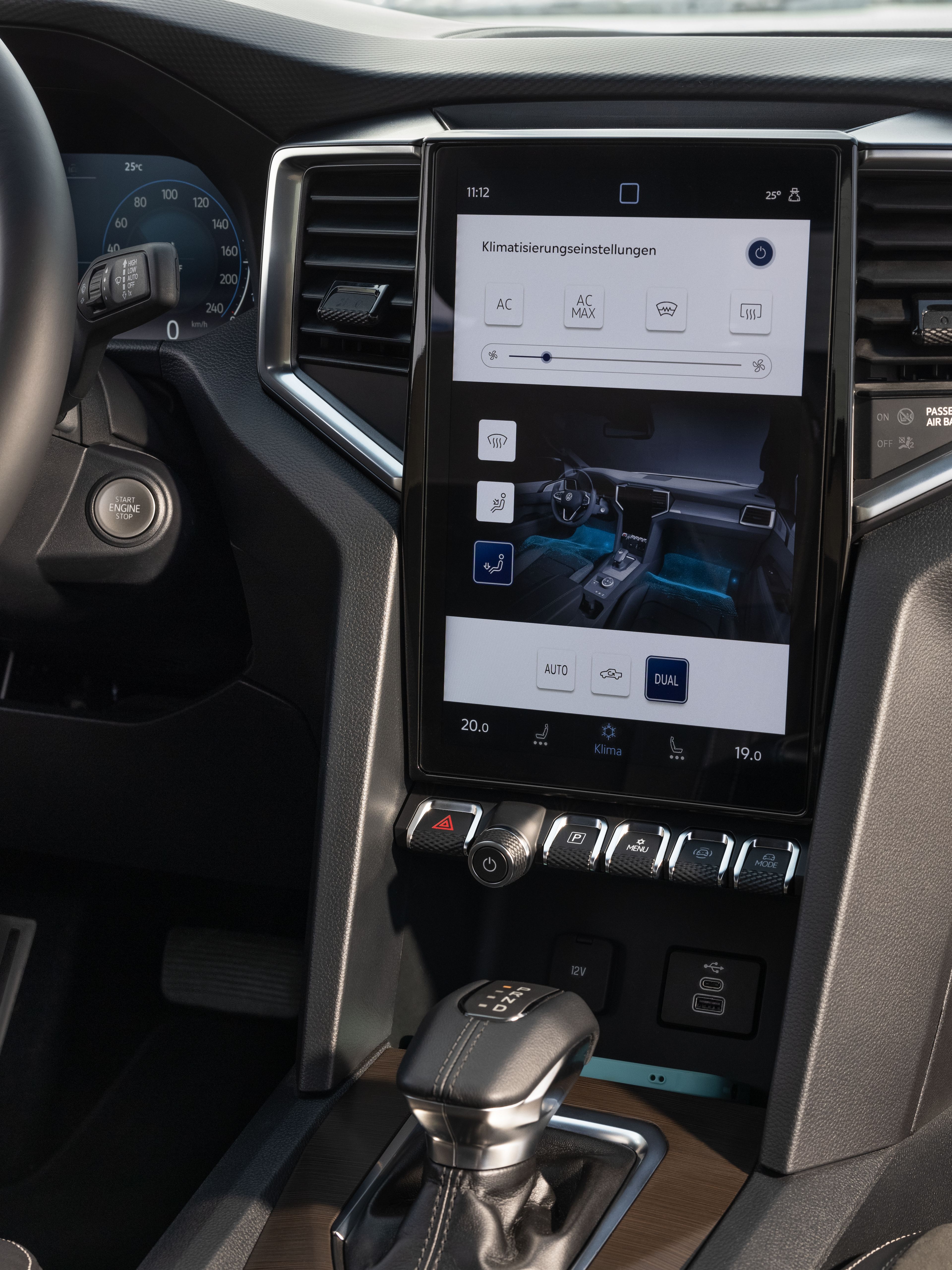 Interiér vozu Volkswagen Amarok