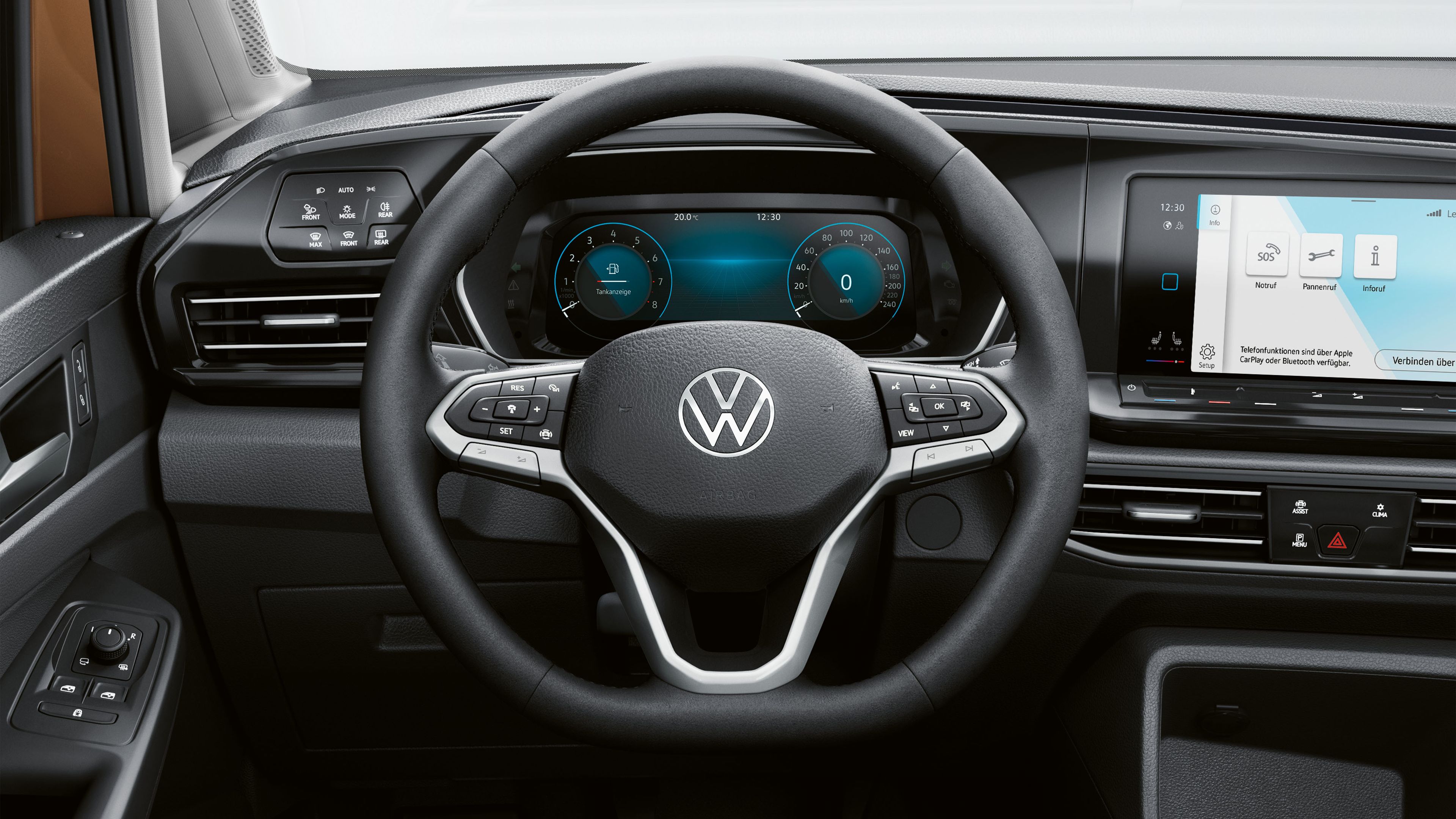 Volkswagen Caddy, detail multifunkční volant