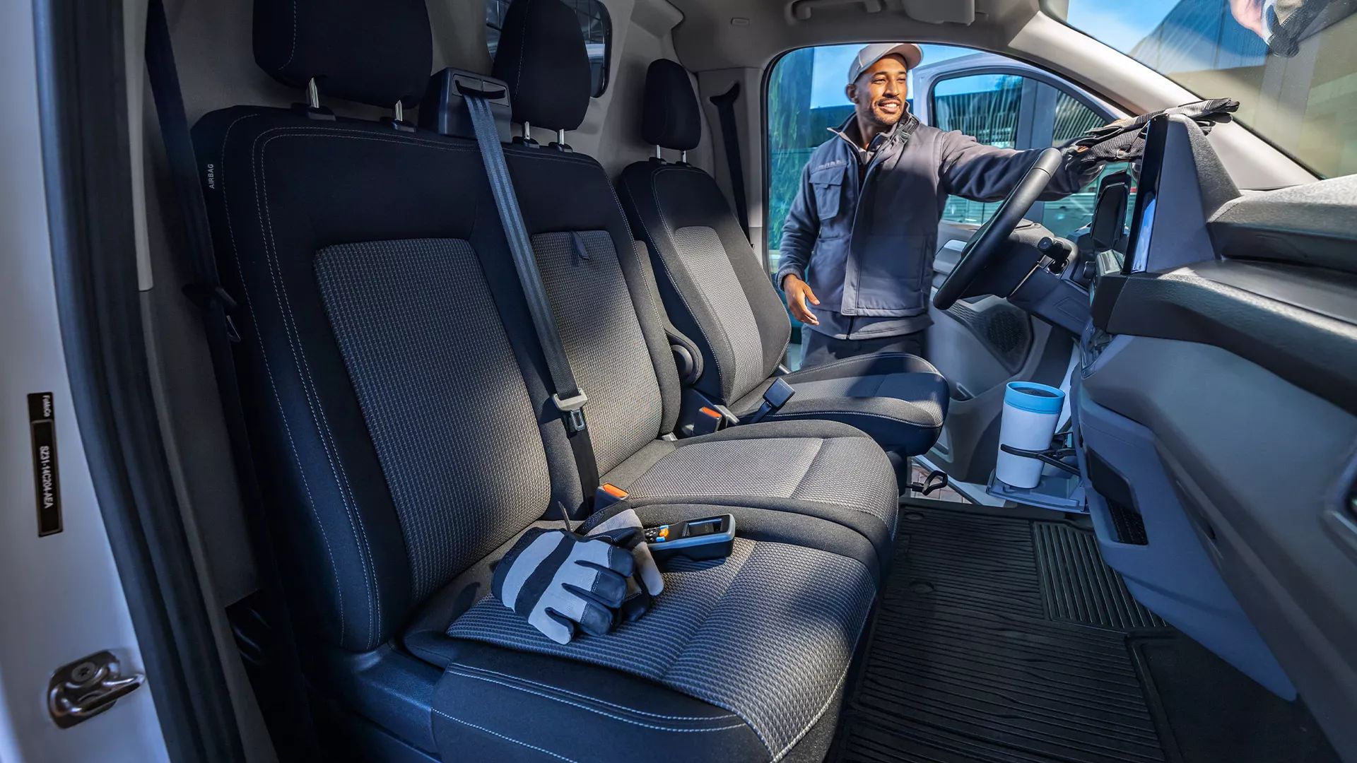 Kabina řidiče vozu Volkswagen Transporter