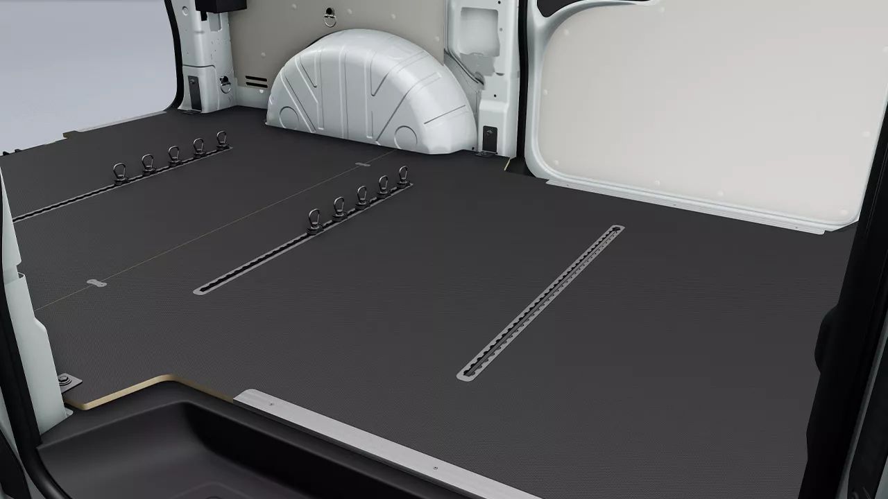 Volkswagen Transporter nákladový prostor, upevňovací oka