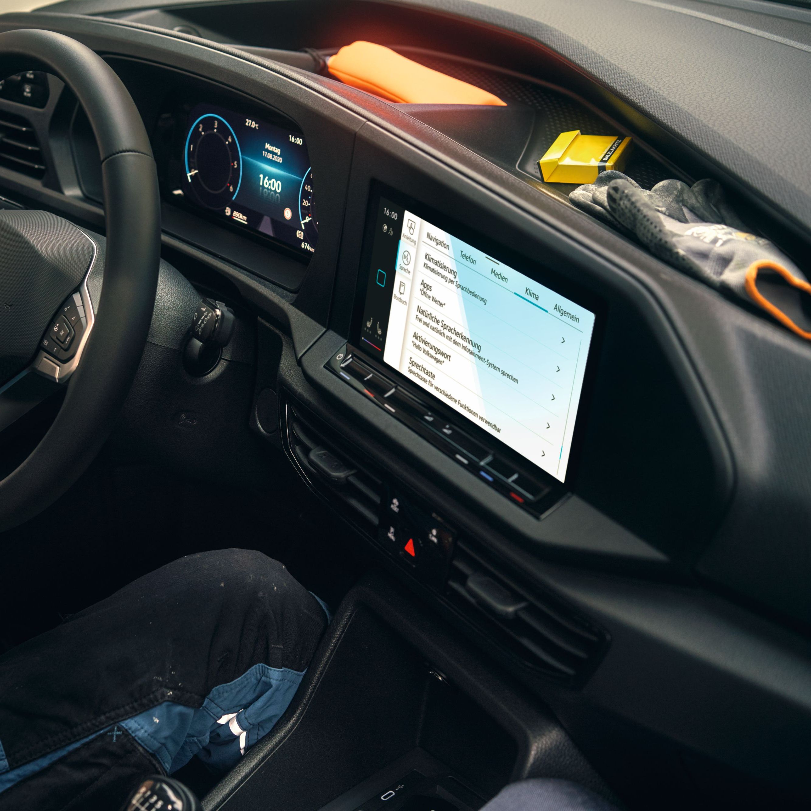 Interiér vozu Volkswagen Caddy Cargo