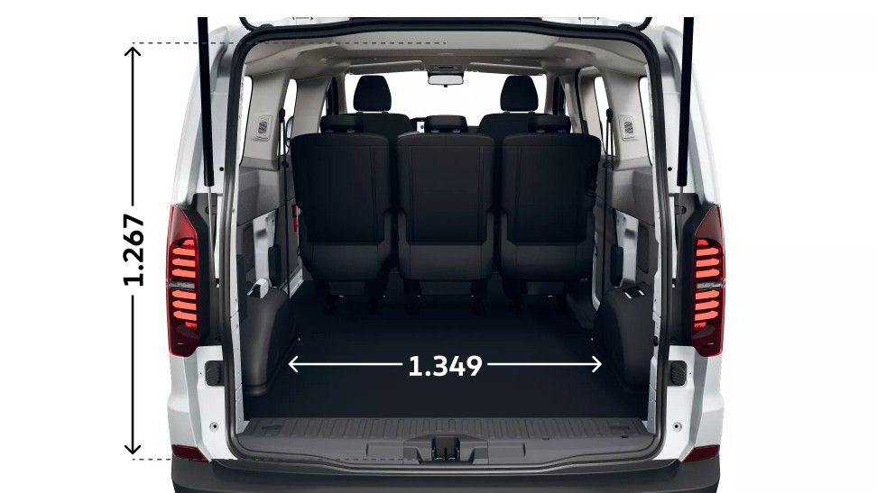 Volkswagen Transporter Kombi zavazadlový prostor
