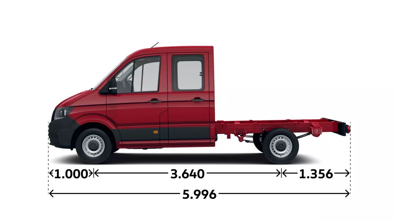 Volkswagen Crafter podvozek dvojkabina