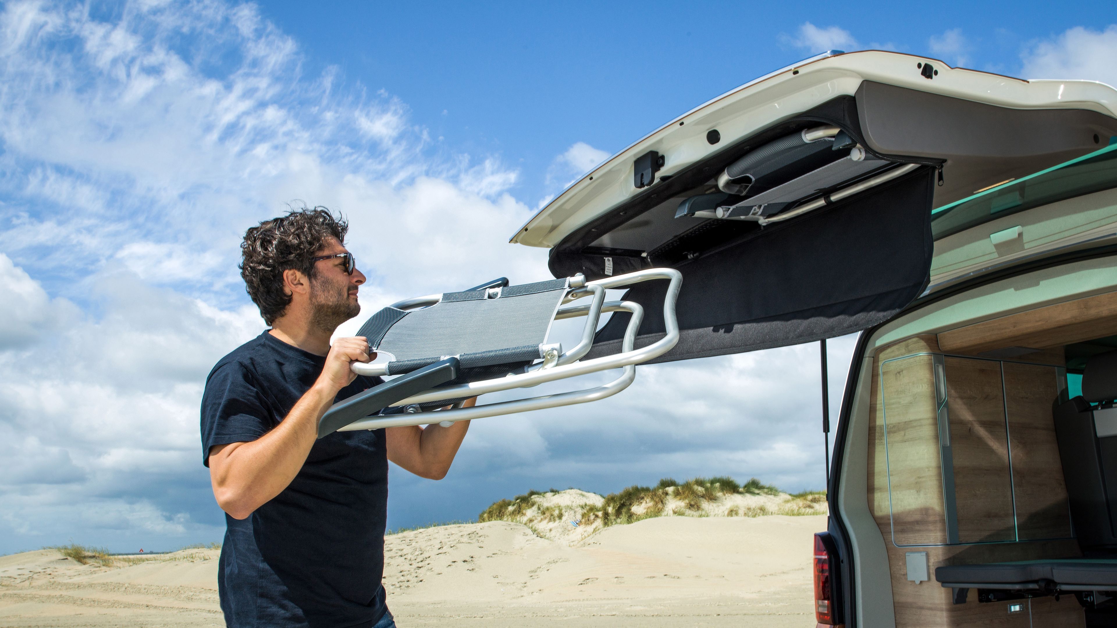 VW T6.1 California Heckklappe Klappstühle