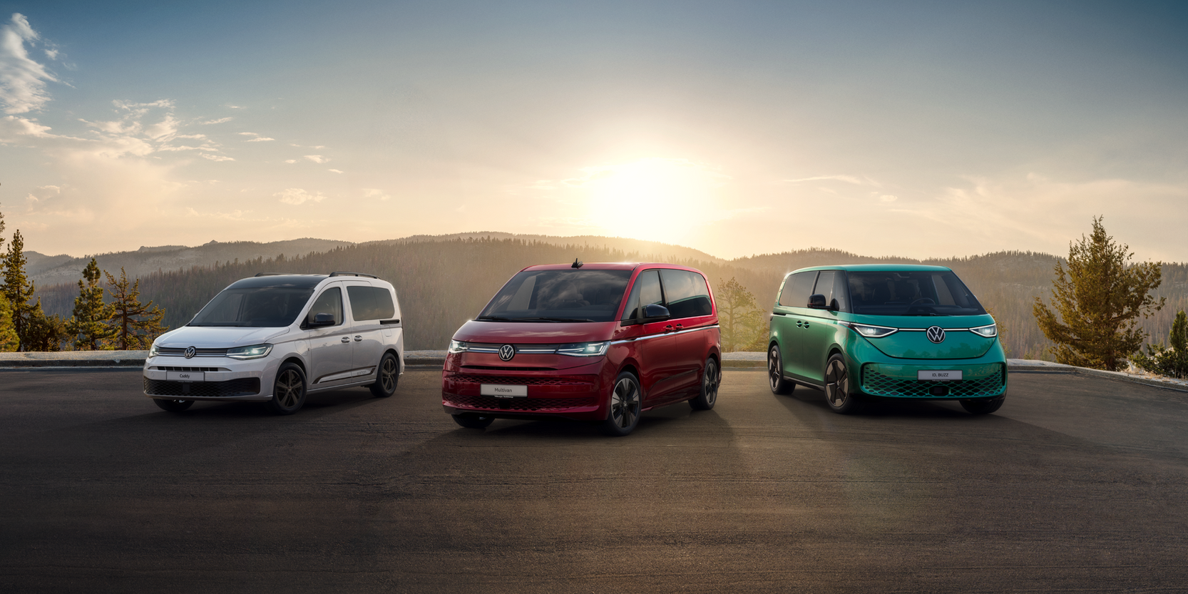 Volkswagen Caddy eHybrid, Multivan eHybrid a ID. Buzz