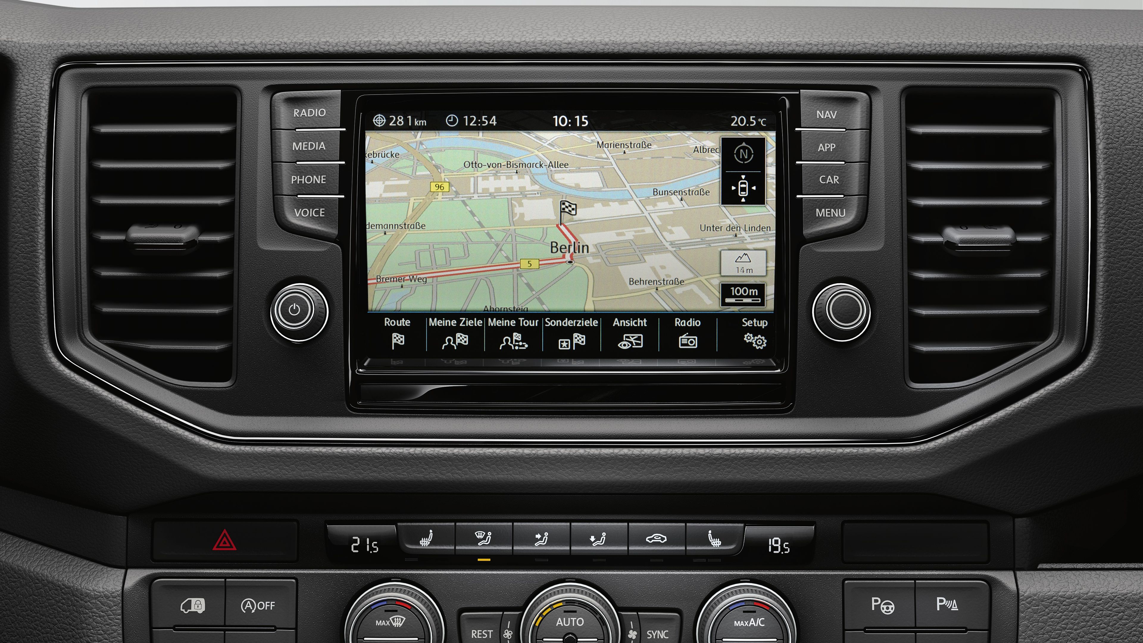 VW Grand California - navigační systém