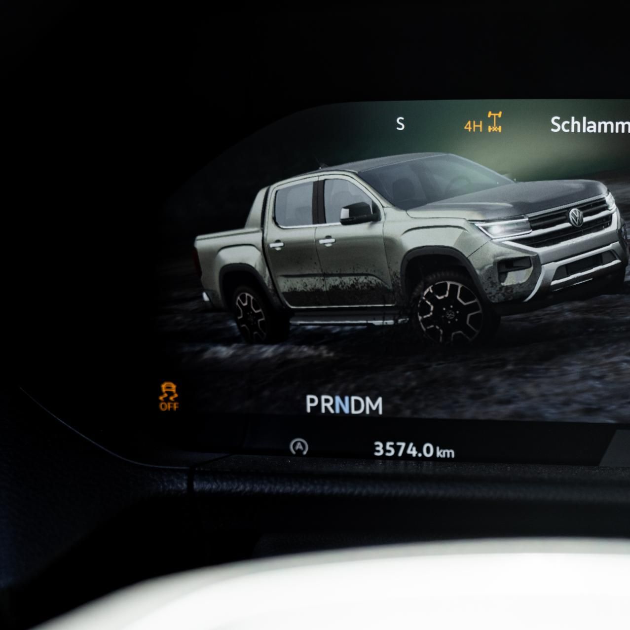 Displej palubní desky Volkswagen Amarok Režim vozidla